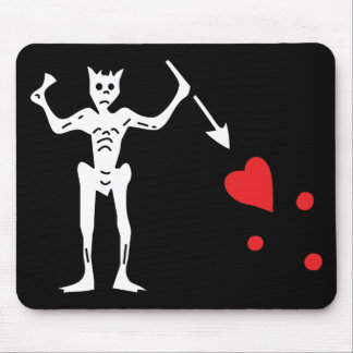 Blackbeard's Pirate Flag Mouse Pad