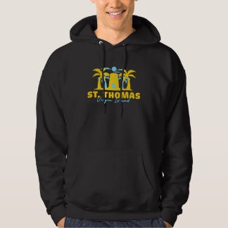 Blackbeardu2019s Castle Palm Trees St Thomas Virgi Hoodie