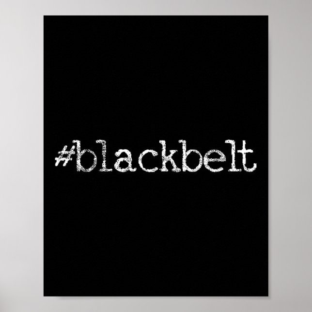 Blackbelt Karate Taekwondo Mma Martial Arts  Poster (Front)