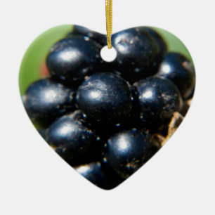 Blackberries Ceramic Ornament