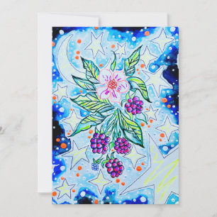 Blackberries Greeting Invitation
