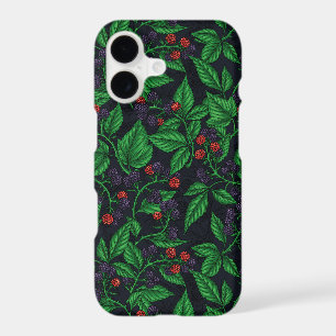 Blackberries on dark grey