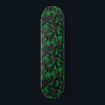 Blackberries on dark grey skateboard<br><div class="desc">Hand-drawn vector pattern with blackberry branches</div>