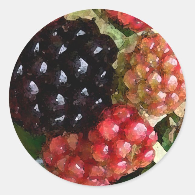 Blackberries Watercolor - sticker (Front)