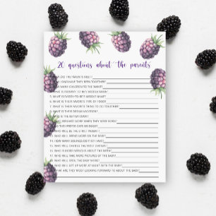 Blackberry - 20 questions about the parents game