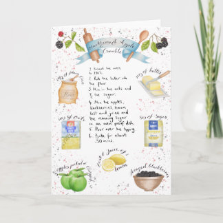 Blackberry and Apple Crumble Card