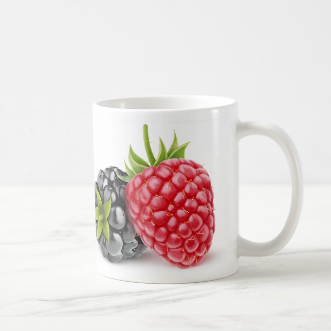 Blackberry and raspberry coffee mug (Right)