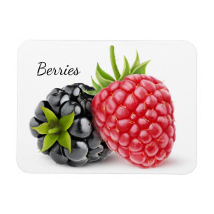 Blackberry and raspberry magnet