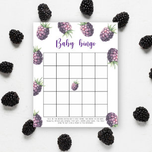 Blackberry - Baby shower bingo game