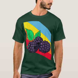 Blackberry Blackberries Fruit Food Vegan Vegetaria T-Shirt