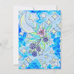 blackberry blossom card