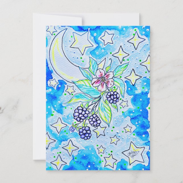 blackberry blossom card (Front)