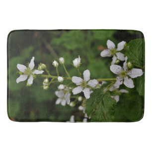Blackberry Blossoms Bath Mat
