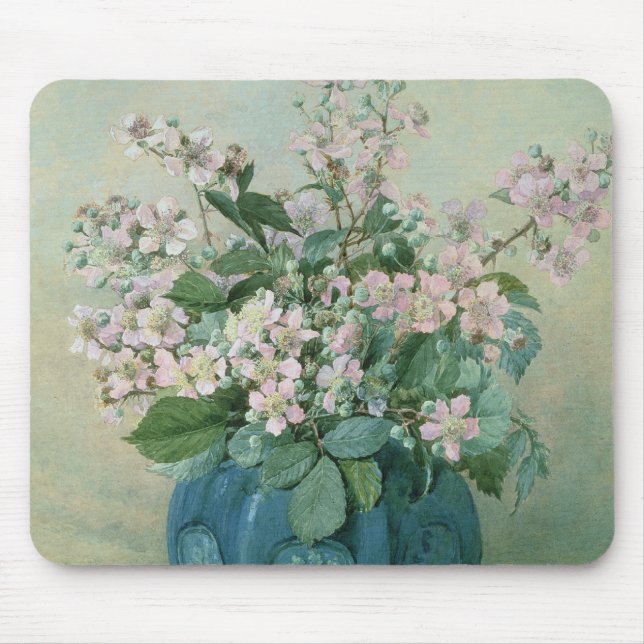 Blackberry Blossoms Mouse Pad (Front)