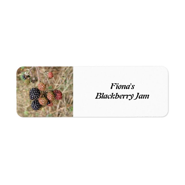 Blackberry Bonanza Custom Food Labels (Front)