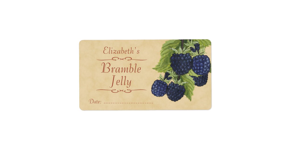 Blackberry Canning label | Zazzle