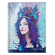 Blackberry Fairy's New Crown Spiral Notebook
