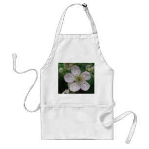 Blackberry Flower Macro Apron