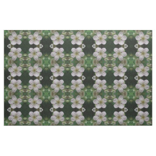 Blackberry Flower Macro Floral Patterned Fabric