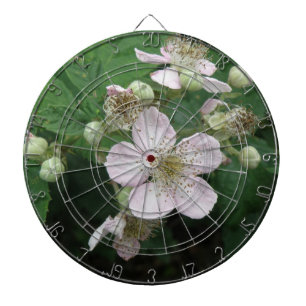 Blackberry Flowers Dart Board