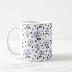 Blackberry flowers, seamless pattern coffee mug