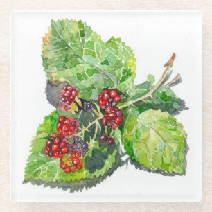 BlackBerry Glass Coaster