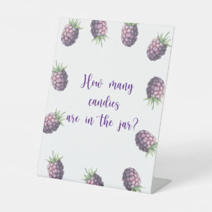Blackberry - guess how many candies Poster Pedestal Sign