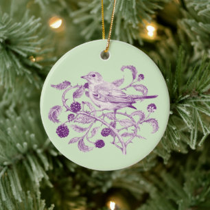 Blackberry Harvest - Ceramic Ornament