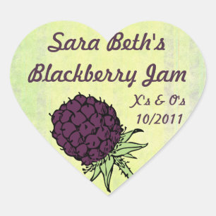Blackberry Jam Jar Label (Customise)