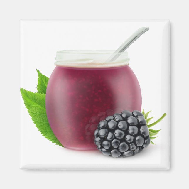 Blackberry jam magnet (Front)