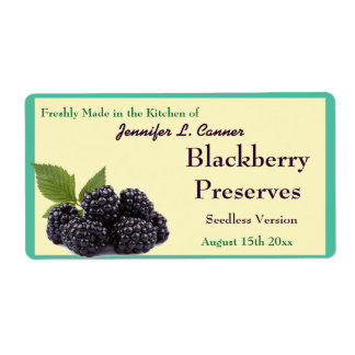 Blackberry Jam or Preserves Fruit Canning Jar