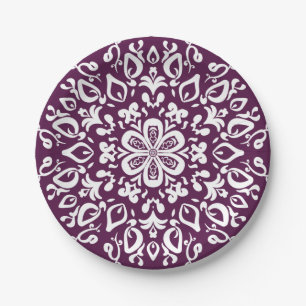 Blackberry Mandala Paper Plate