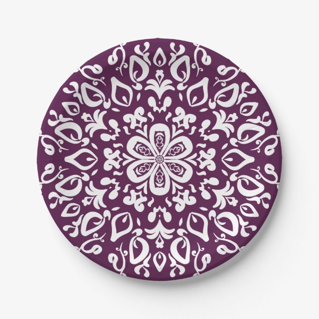 Blackberry Mandala Paper Plate (Front)