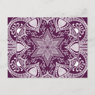 Blackberry Mandala Postcard