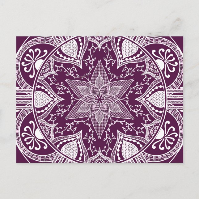 Blackberry Mandala Postcard (Front)