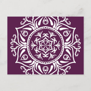 Blackberry Mandala Postcard