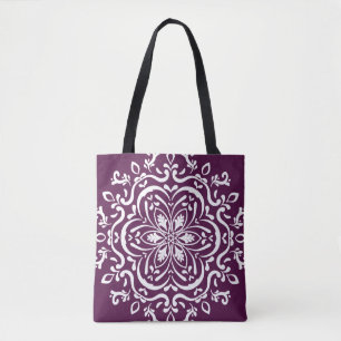 Blackberry Mandala Tote Bag