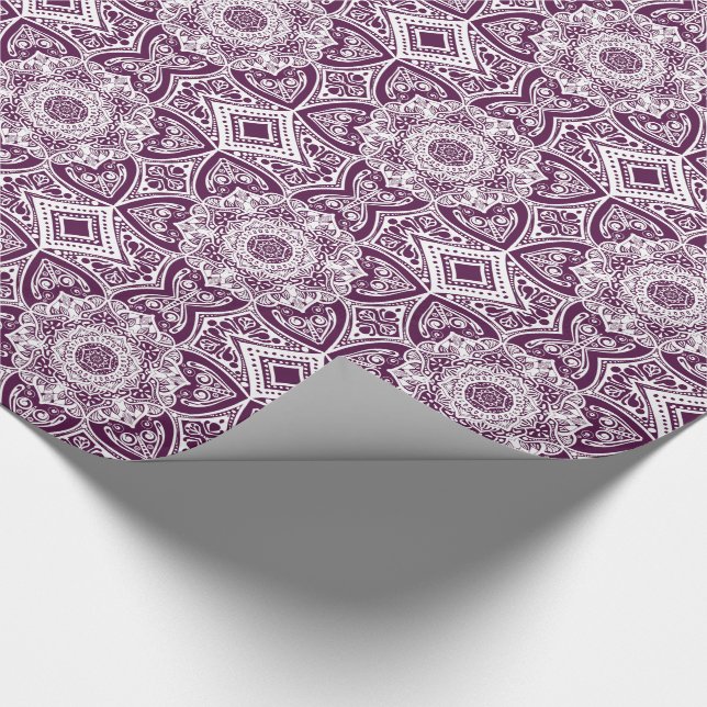 Blackberry Mandala Wrapping Paper (Corner)