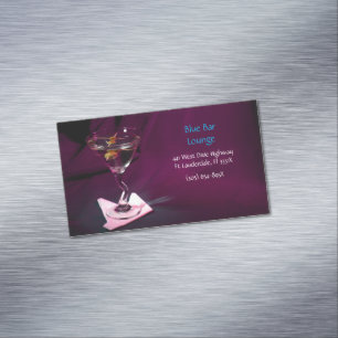  Blackberry Martini Bar & Lounge   Magnetic Business Card