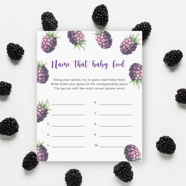Blackberry - Name that baby Food shower game (Creator Uploaded)