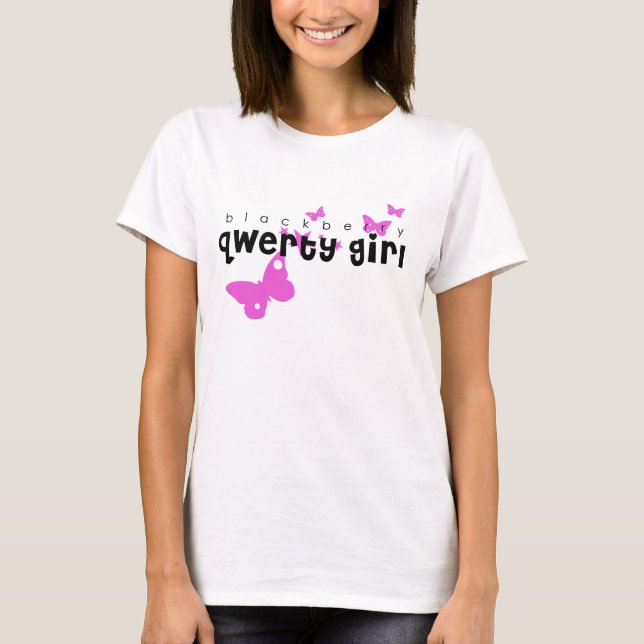 Blackberry "QWERTY GIRL" T-Shirt (Front)