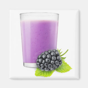Blackberry smoothie magnet