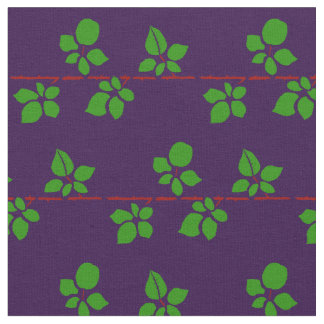 blackberry vine purple fabric