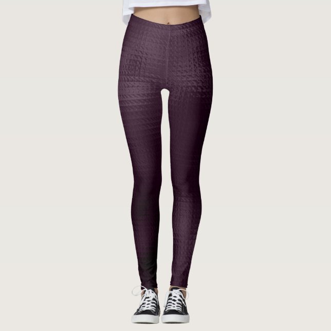 Blackberry Wine Pattern  Leggings (Front)