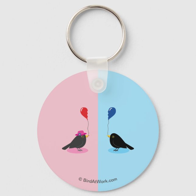 Blackbird Finding Your Other Half Key Ring (Front)