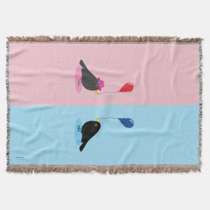 Blackbird Finding Your Other Half Throw Blanket
