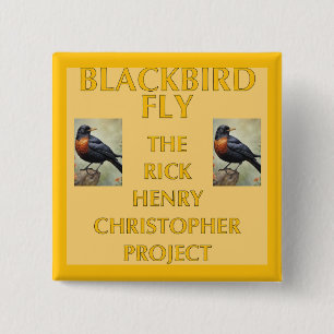 Blackbird Fly Picture Sleeve 15 Cm Square Badge