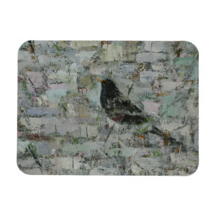 Blackbird in Tree Magnet