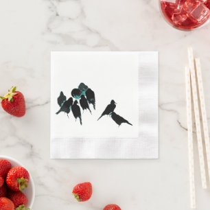 Blackbird Raven Crow Party Napkin
