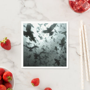 Blackbird Raven Crow Party Napkin